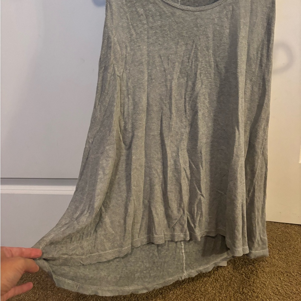 Anthropologie Akemi + Kin Linen Blend Tank Top Moss Green Size S - Picture 4 of 5